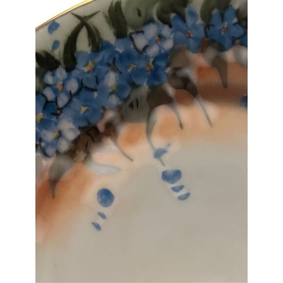 Vintage Hand Painted Signed By Artist Plate Bird Flower - Picture 3 of 5